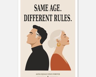 El envejecimiento no es igual para todos: arte mural feminista moderno.