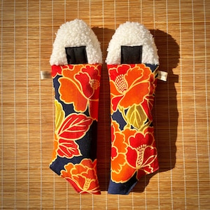 Onigiri skodeodorant | Japansk kimono-tygpåse | Miljövänlig skofräschare | Handgjord återvunnen present