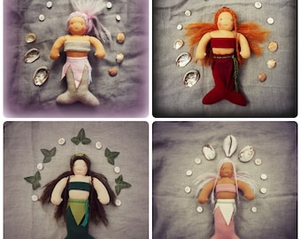 MADE TO ORDER Waldorf inspired mermaid doll