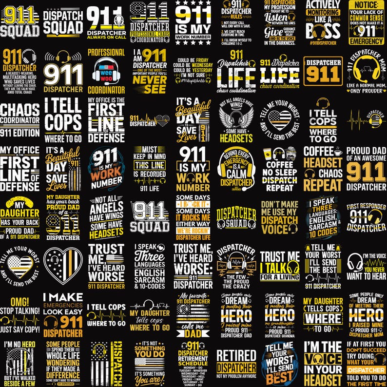 Dispatcher 911 Png Bundle, Police Png, Rescue Png, Emergency Png ...