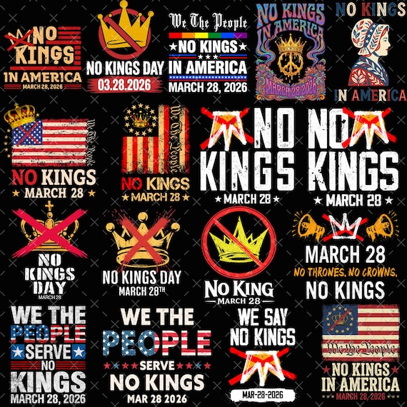 No Kings PNG No Kings in America bundle PNG No Kings graffiti design Digital Download Anti ICE png Anti Fascism png No Kings in America Sign