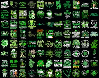 100+ St Patricks Day PNG Bundle,Retro St Patrick Png Sublimation, Happy Patrick's Day, Shamrock Png, St Pattys Day, Irish Day Png, Lucky Png
