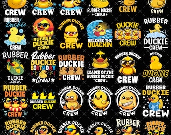 Funny Rubber Duckie Crew PNG bundle, Cruise Duck Matching Group Vacation Shirt Design, Summer Vibes Digital Download, Cruise Ship PNG