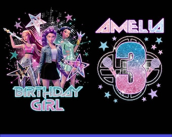 Personalized It's My Huntrix Birthday PNG, Kpop Demon Hunters Birthday Girl Png, Custom Huntrix Birthday Girl Boy Png, Birthday Family Png