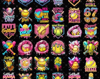 Baseball Drip PNG Bundle | Ice Cream Waffle Home Plate PNG | Baseball Player Sublimation Designs | Sprinkle Drip Clipart | Digital Download