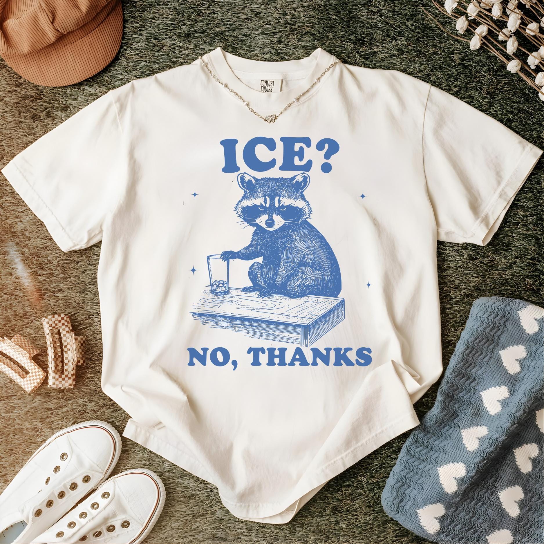 No Ice Please Raccoon PNG SVG, Funny Anti Ice Drink Png, Ironic Ice No ...