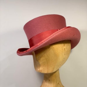 Low top hat, short top hat, women men hat, unisex hat, victorian hat, edwardian hat, steam punk hat, top hat, royal ascot hat