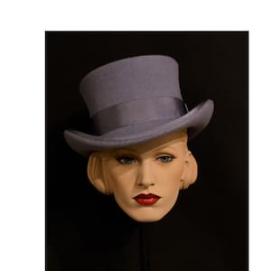 Low top hat, short top hat, wool felt hat, women men hat, unisex hat, victorian hat, edwardian hat, steam punk hat, top hat, topper