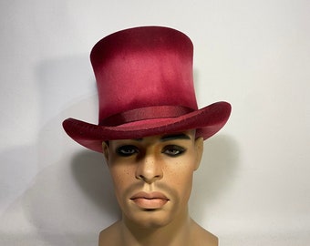 Classic top hat, pipe top hat, zylinder hut, victorian top hat, edwardian top hat, steam punk hat, high hat, empire top hat, cylinder hat