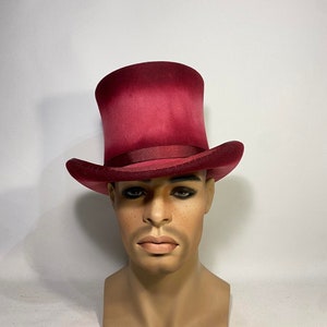 Classic top hat, pipe top hat, zylinder hut, victorian top hat, edwardian top hat, steam punk hat, high hat, empire top hat, cylinder hat