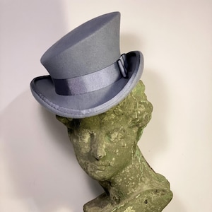 Asymmetric top hat, wool felt hat, women men hat, topper hat, victorian hat, edwardian hat, steam punk hat, top hat, race hat, derby hat