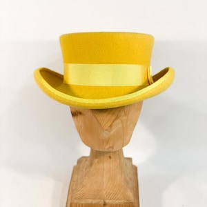 Low top hat, wool felt hat, women men hat, unisex hat, victorian hat, edwardian hat, steam punk hat, top hat, kentucky derby hat, ascot hat