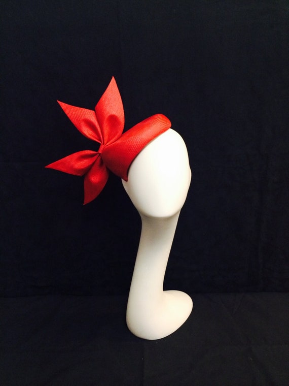 NEW! Cherry Red Fascinator Hat CLARICE - Cherry Red - Gold Coast Couture main image 3