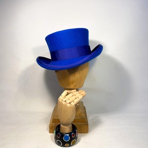 Short top hat, low top hat, felt hat, women men hat, unisex hat, victorian hat, edwardian hat, steam punk hat, top hat, kentucky derby hat