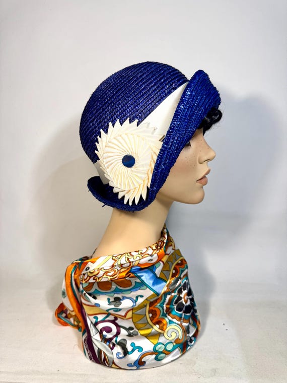 Flapper Style Straw Hat, 1920s, Art Deco, Art Nouveau, Great  display picture 2
