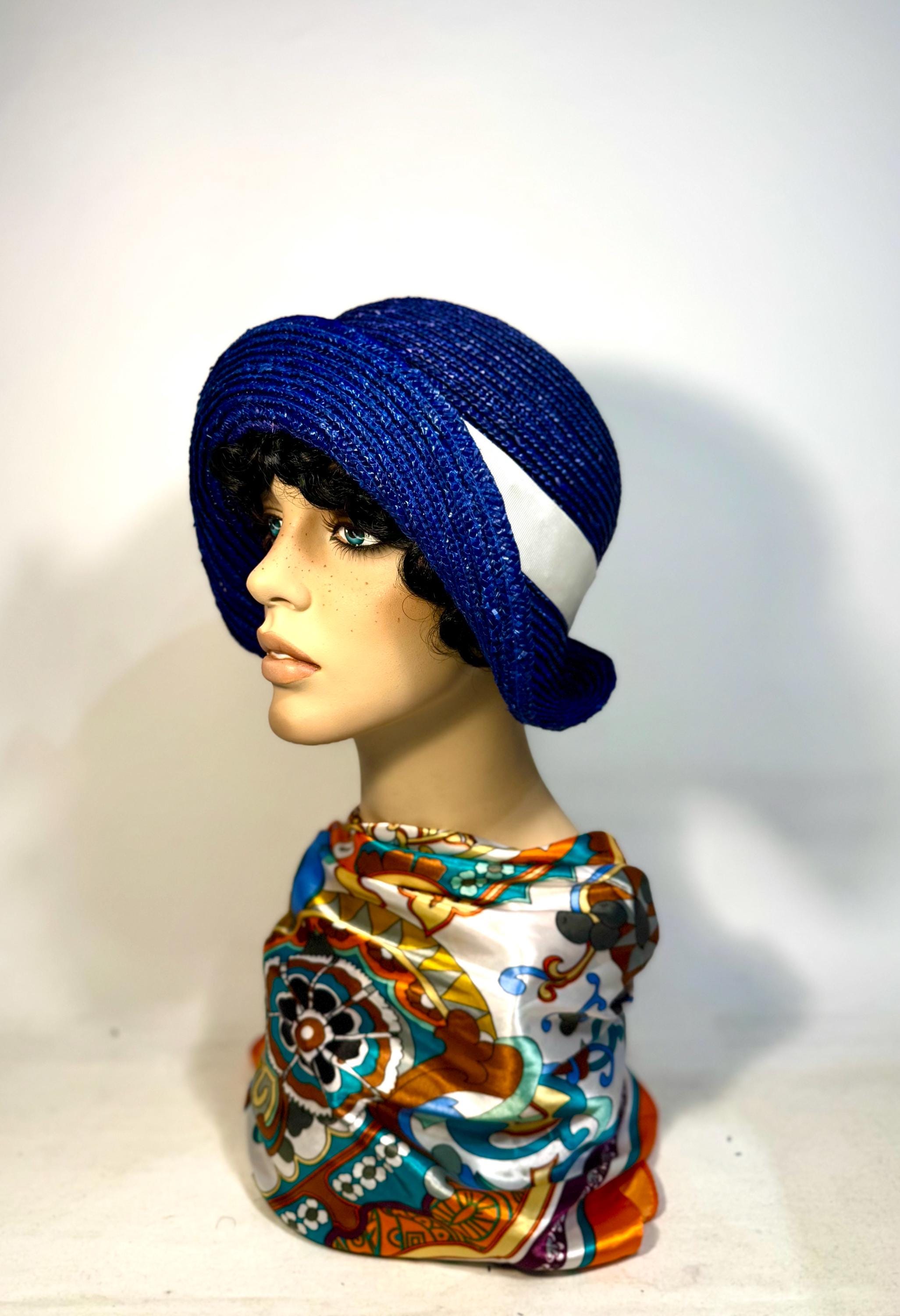 Crochet Pattern Vintage Flapper Hat Flapper Style Straw Hat 