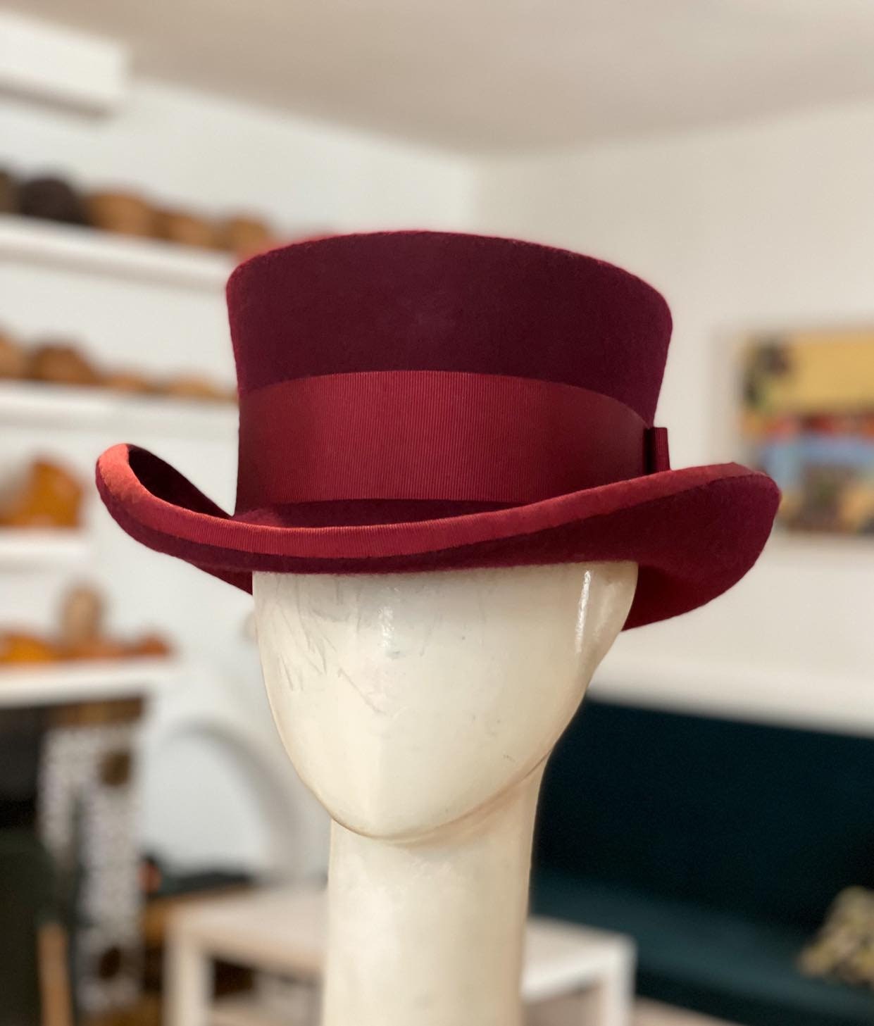 Low Top Hat, Short Top Hat, Wool Felt Hat, Women Men Hat  display picture 3