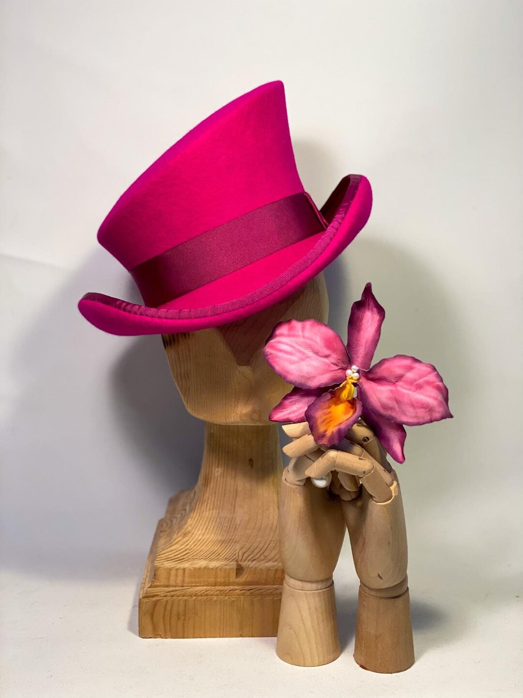 Asymmetric Top Hat, Topper Hat, Cylinder Hat, Felt Top Hat, Top Hat for ...