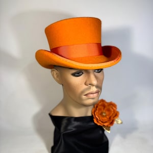 Low top hat, medium short top hat, Burningman festival hat, wool felt hat, women men hat, unisex hat, victorian hat, steam punk hat