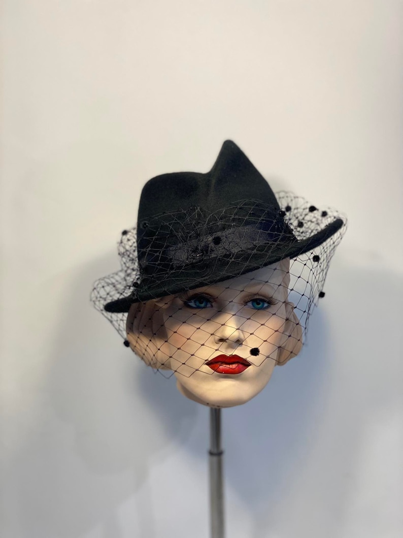 fedora, fedora hat, trilby, trilby hat, women hat,felt hat women, custom hat, black hat