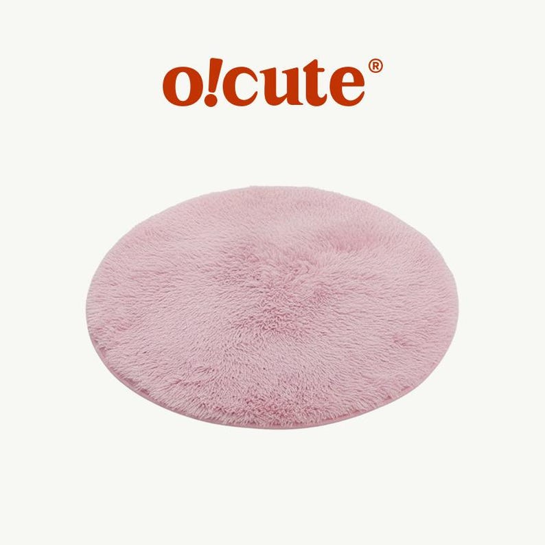 Large Felt Cat Bed Bowl – Cozy Cat Nest, Optional Fur Cushion Cotton Pink Cushion
