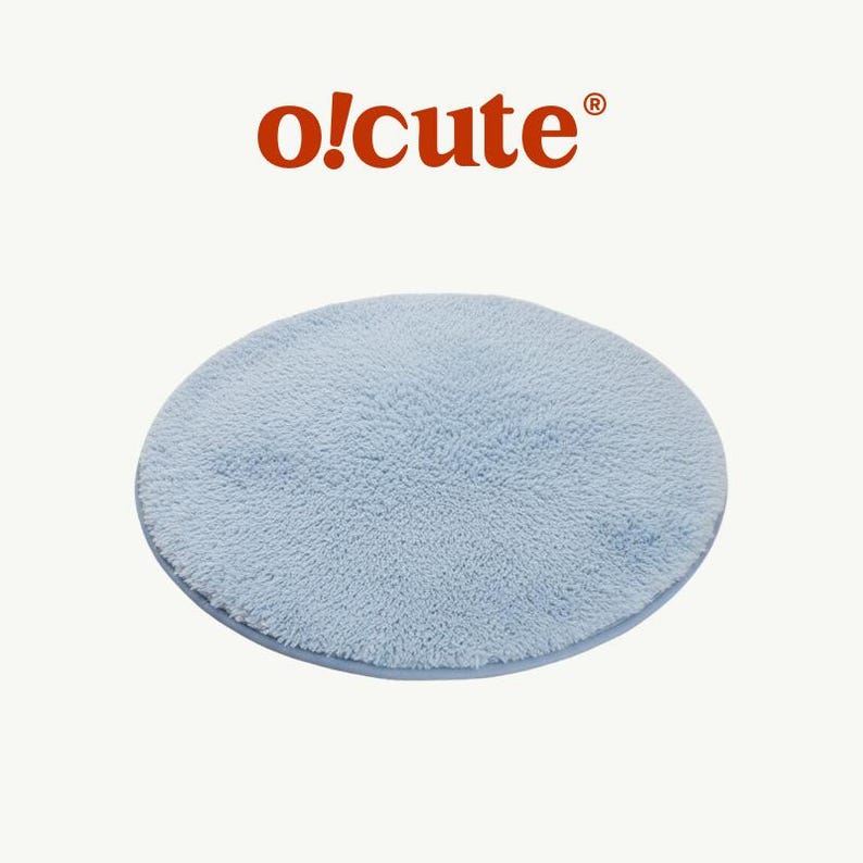 Large Felt Cat Bed Bowl – Cozy Cat Nest, Optional Fur Cushion Fluffy Blue Cushion
