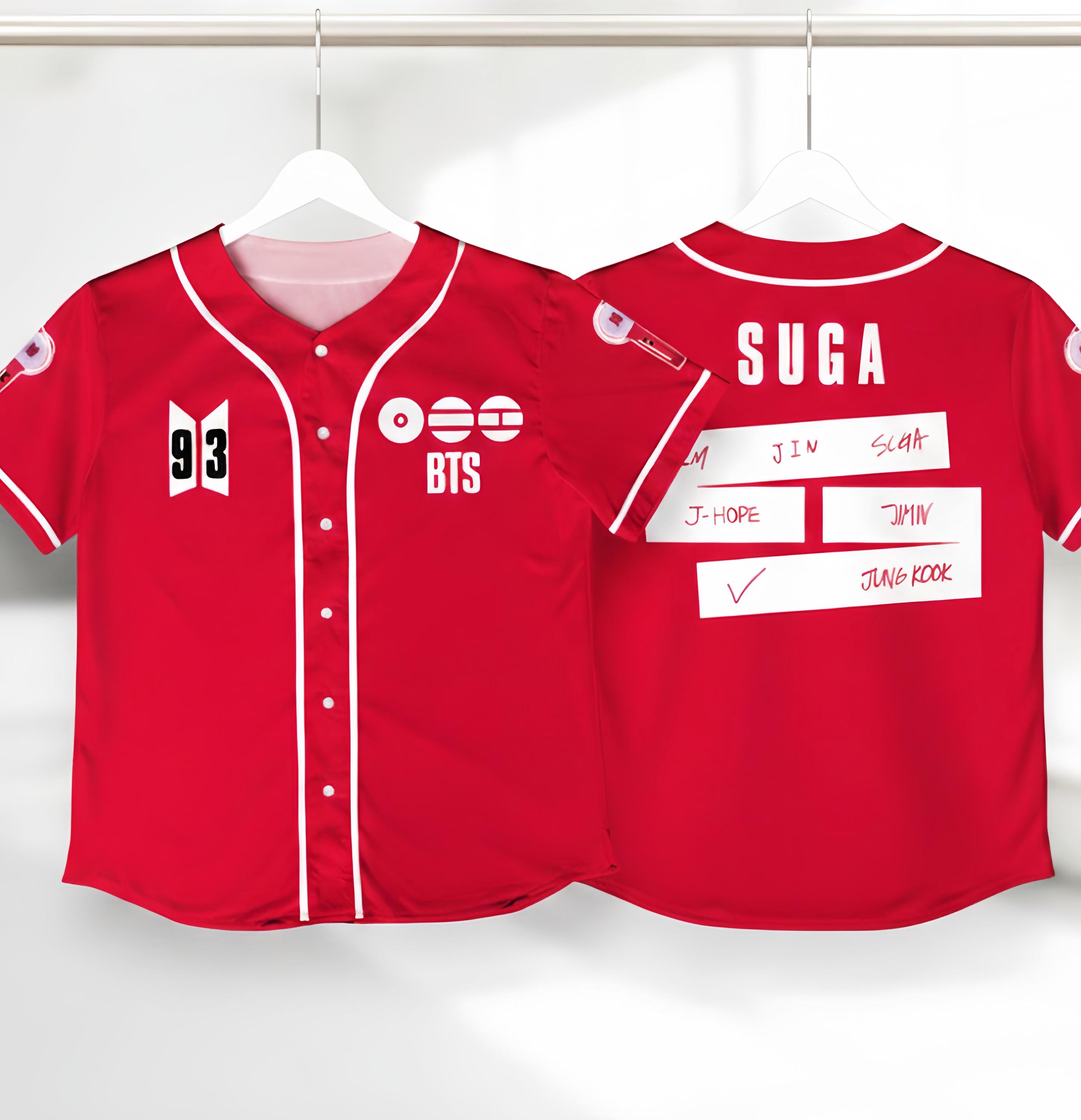 Discover Custom BTS Member Jersey, Tour Idol Baseball Jersey, Custom Baseball Jersey For Teen Girl Women Baseball Kpop , World Tour 2026 2027 Jersey