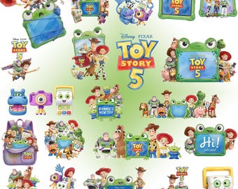 Story Friends Toys Watercolor PNG Bundle,Toy Story 5 Characters Bundle PNG, Woody Buzz Jessie Digital Clipart, You’ve Got a Friend in Me png