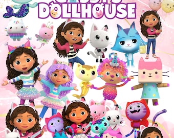 110+ Gabby's Dollhouse PNG Clipart Bundle, Gabby's Dollhouse png, Gabby's Dollhouse