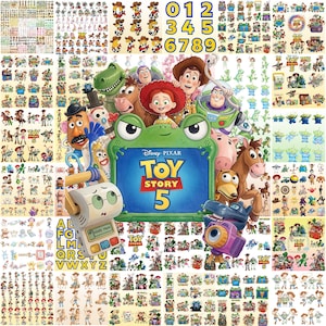 500+New Toy Story 5 PNG Bundle,Buzz Lightyear,Woody Jessie PNG,Alphabet, Toy Story Birthday Shirt Design, Toy Story Clipart-Instant Download