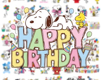70+ Snoopy The Peanuts Birthday Clipart PNG, Snoopy Cartoon Dog Clipart, Charlie Brown PNG, Cute Snoopy Dog,Peanuts Friends Birthday Clipart