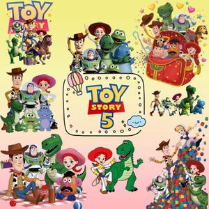 500+New Toy Story 5 PNG Bundle,Buzz Lightyear,Woody Jessie PNG,Alphabet, Toy Story Birthday Shirt Design, Toy Story Clipart-Instant Download image 11