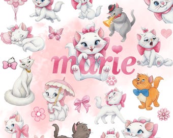 130+ Aristocats Watercolor Png,Aristocats Marie Png Files for Cricut, Aristocats Png,Marie Png for Shirt Aristocats Clipart Instant Download