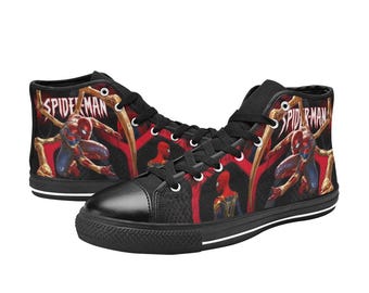 Spiderman Benutzerdefinierte Schuhe Gemalte High Top Sneakers Benutzerdefinierte Schuhe