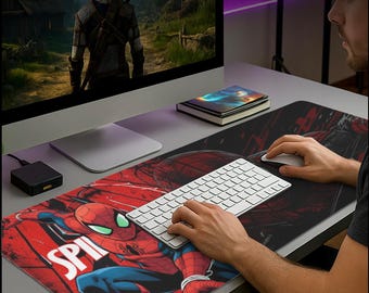 Spiderman Mouse Pad Gaming Desk Mat Custom for PC Gamer Setup