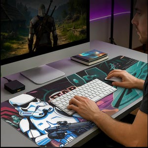 Star Wars Mouse Pad Gaming Desk Mat Custom for PC Gamer Setup