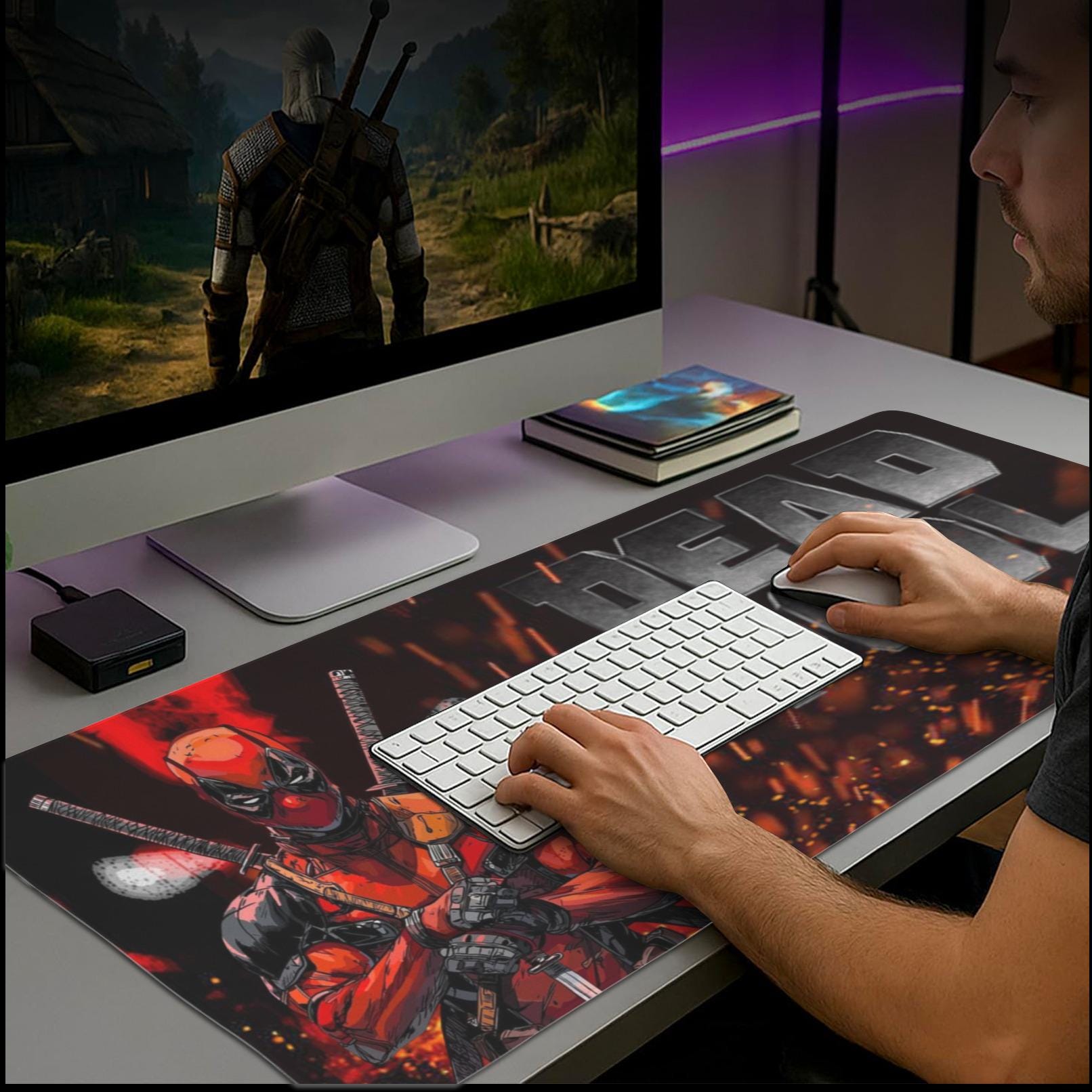 Deadpool Mouse Pad Gaming Desk Mat Custom for PC Gamer Setup
