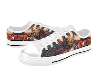 Custom Vans Iron Man Superhero Shoes - Etsy