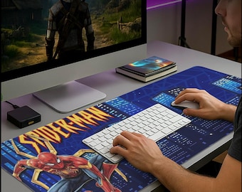 Spiderman Mouse Pad Gaming Desk Mat Custom for PC Gamer Setup
