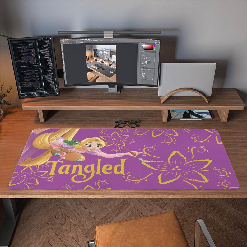 Tangled Rapunzel Mouse Pad Gaming Desk Mat Custom for PC Gamer Setup - Etsy