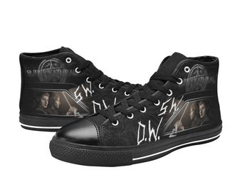 Zapatos personalizados Supernaturales, zapatillas altas pintadas, calzado personalizado