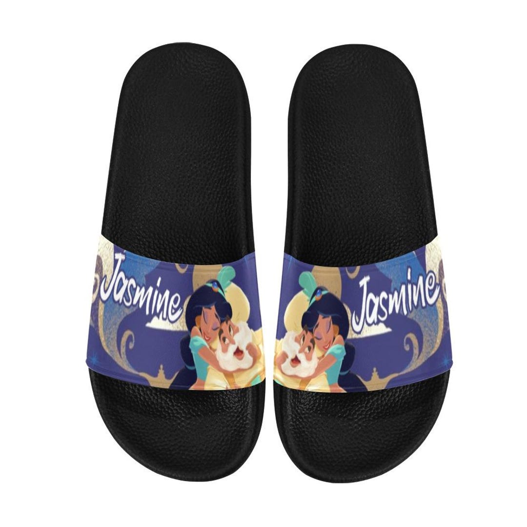 Slide Sandals Custom Princess Jasmine Footwear Personalized - Etsy