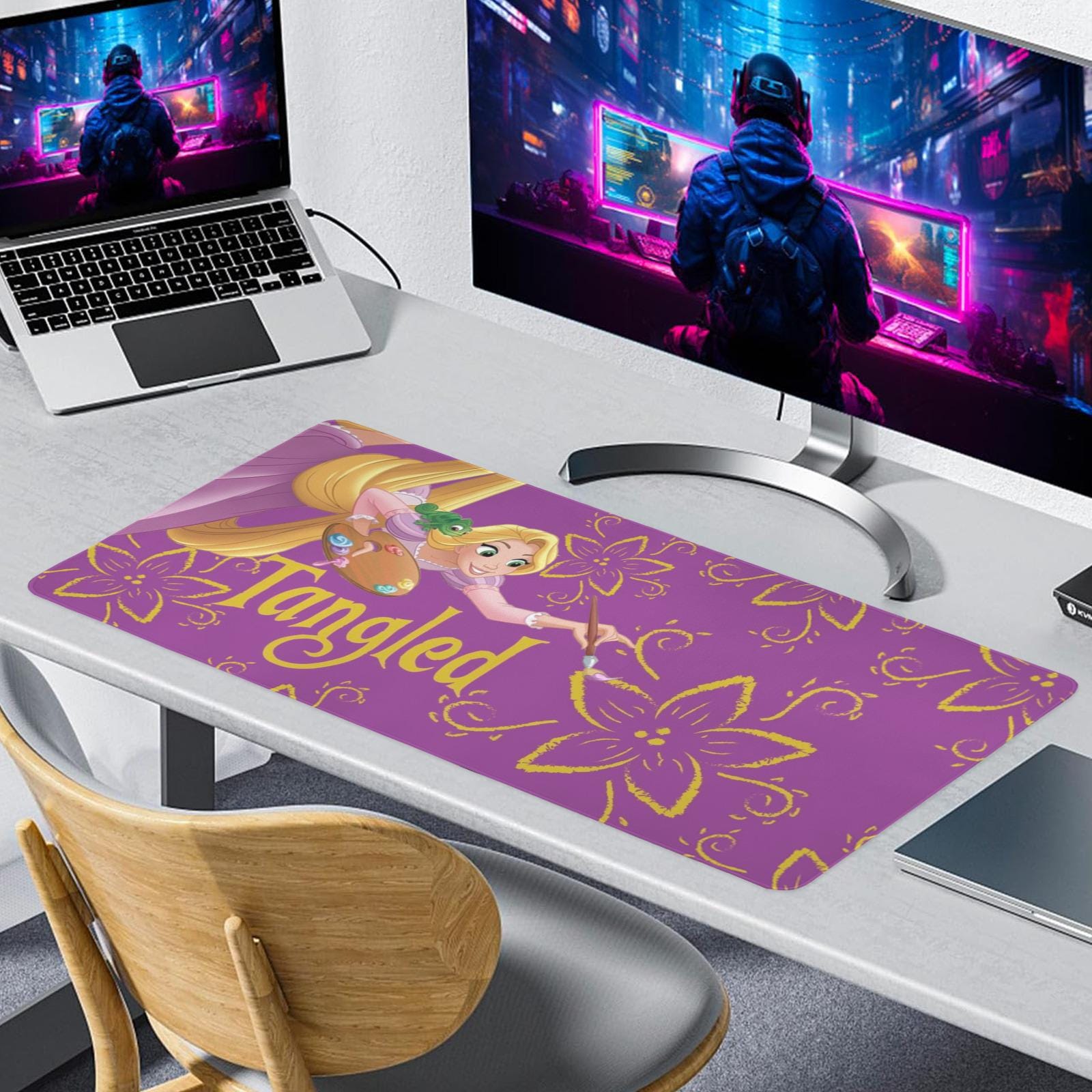 Tangled Rapunzel Mouse Pad Gaming Desk Mat Custom for PC Gamer Setup - Etsy