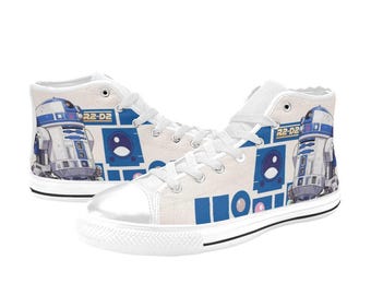 Zapatos personalizados de Star Wars, zapatillas altas pintadas, calzado personalizado