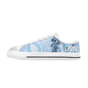 Lilo And Stitch Custom Shoes Painted Low Top Sneakers Custom Footwear image 6