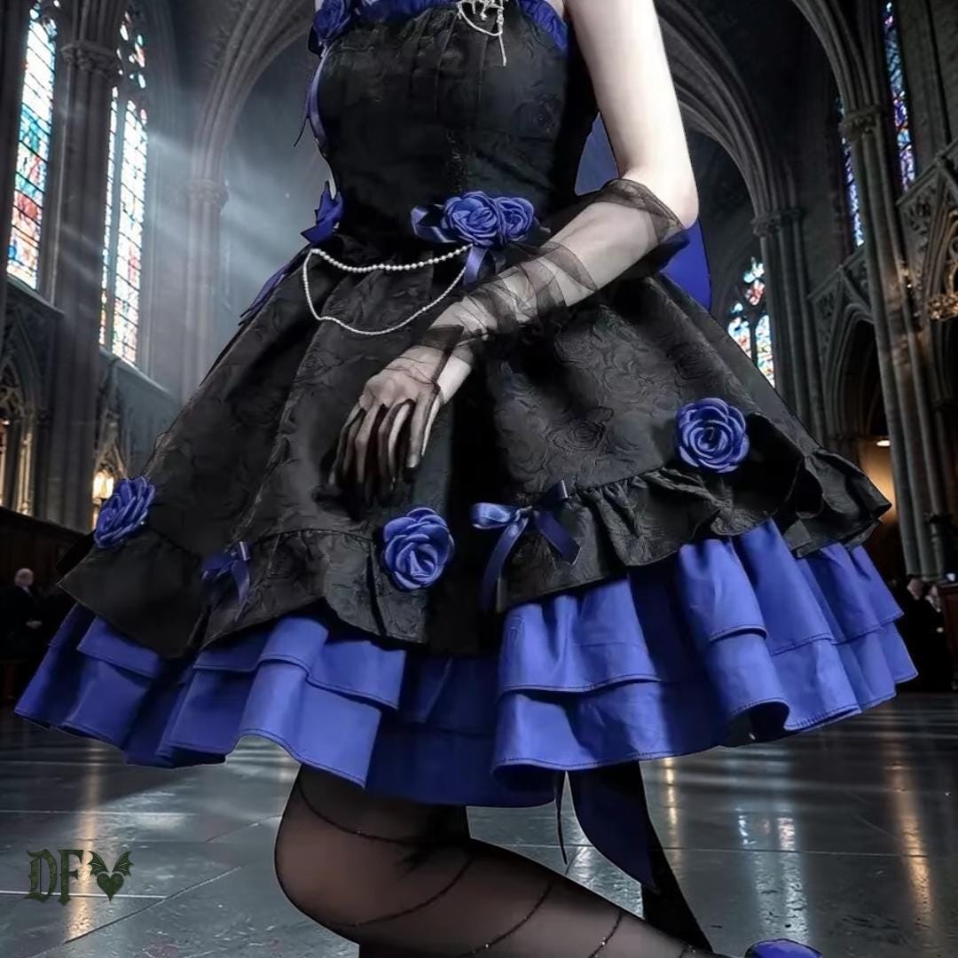 Dark Blue Fairy Dress - Etsy