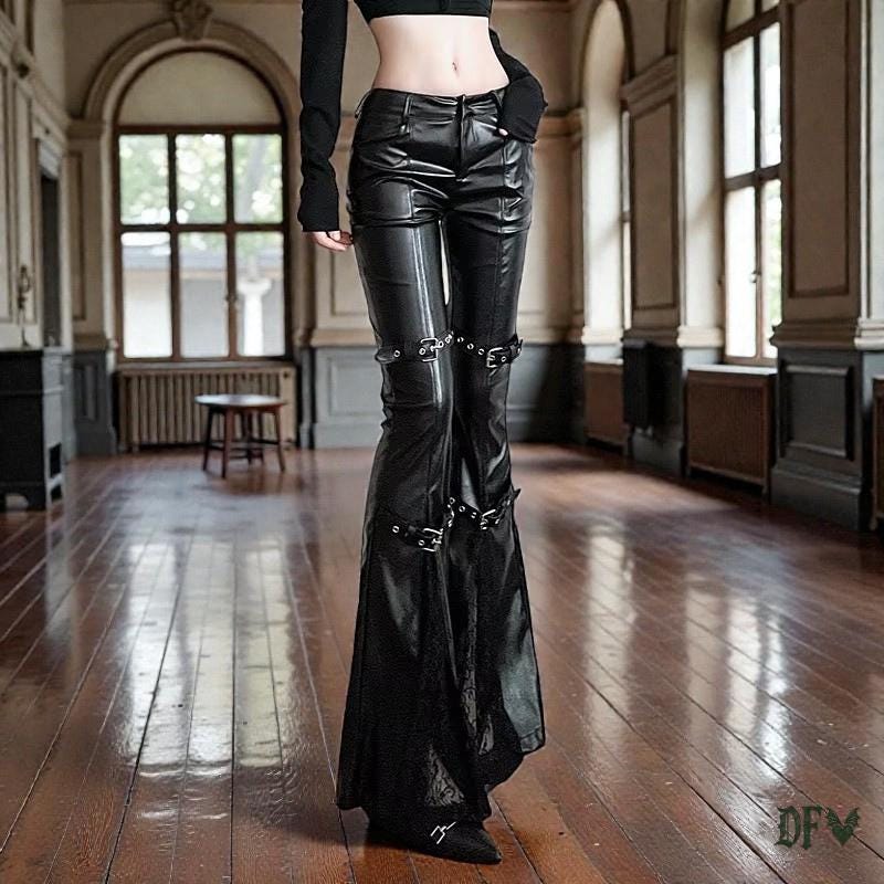 Y2k leather pants - Etsy 日本