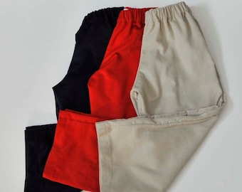 Child Corduroy Pants, Sibling matching outfits great for school, Christmas or Thanksgiving, pin wale featherweight cord pants or shorts