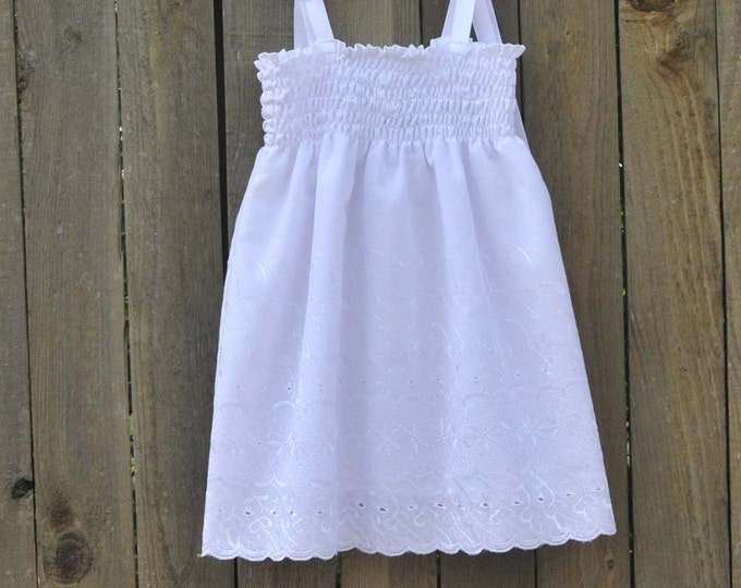 Baby Girl Lace Dress White Flower Girl Dress Beach Weddings Etsy