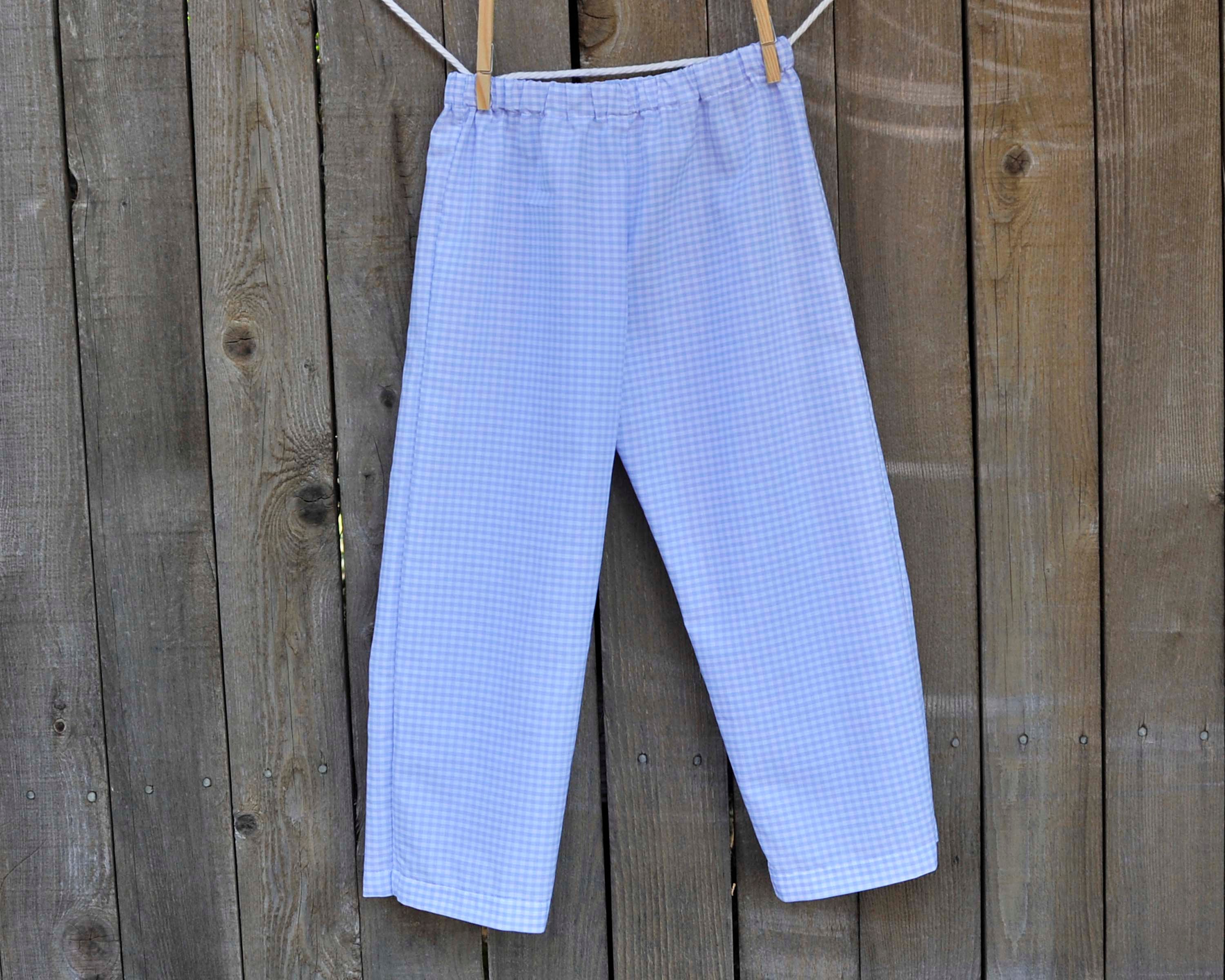 Light blue store gingham pants